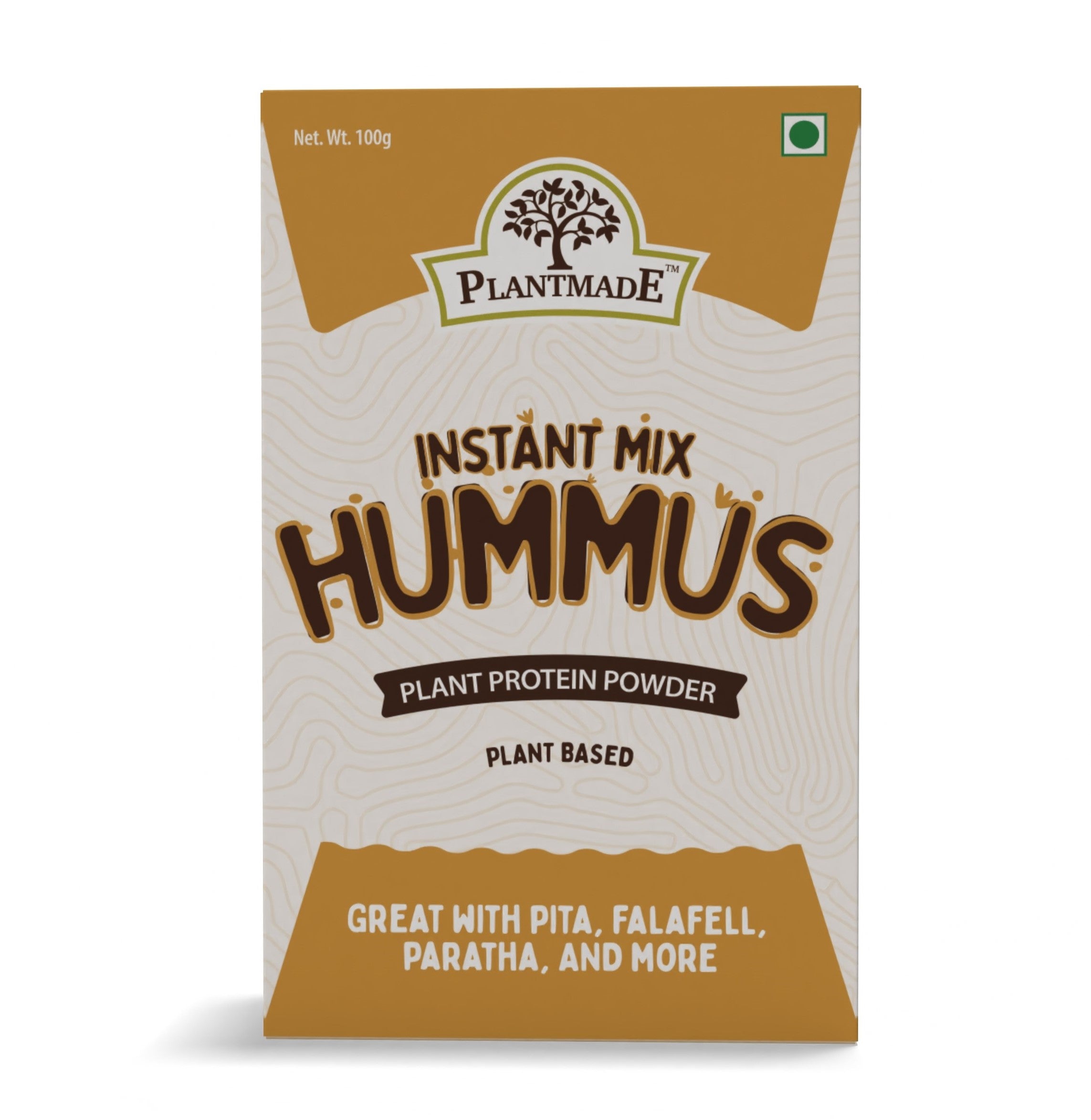 Plantmade Instant Hummus Plant Protein Powder Plant Based Great With Pita, Falafel, Paratha, And More 500g Best for Vegetarians 100% Vegan Food Organic and natural source of High Protein (Pack of 1)